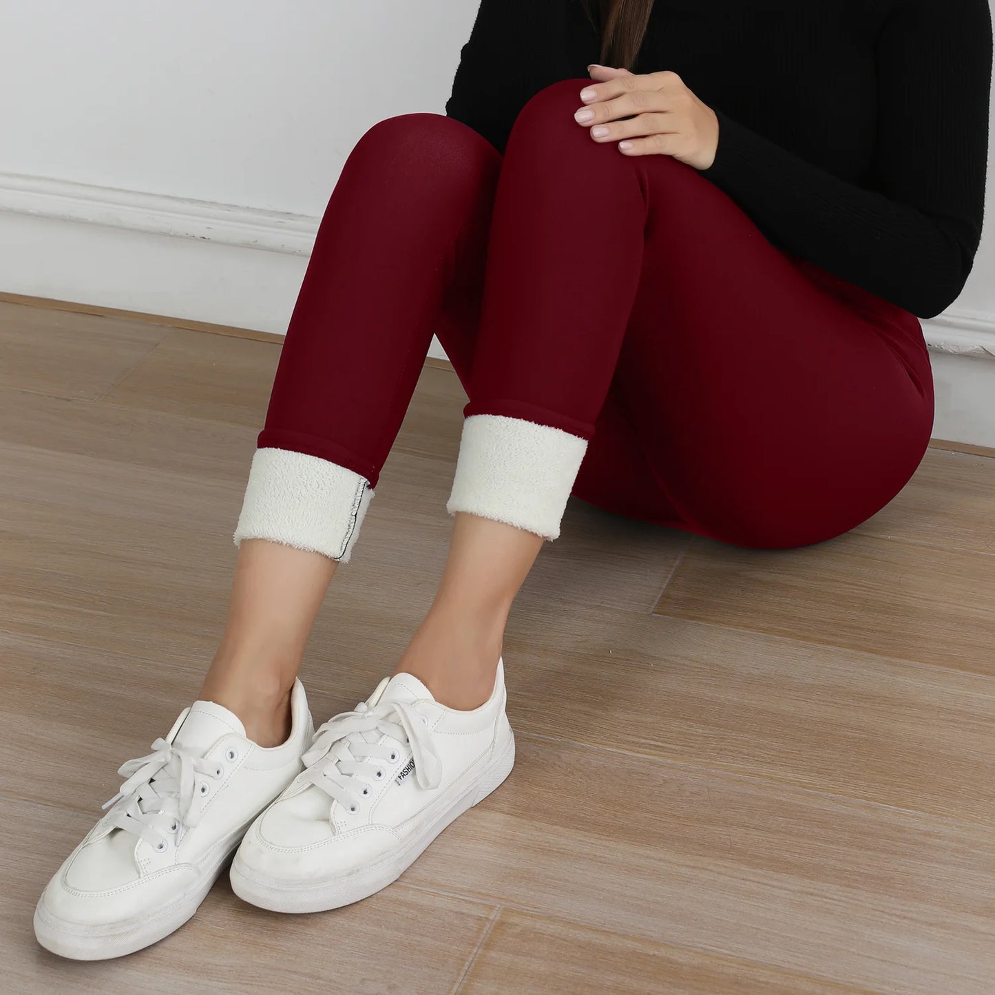 Fleece Lined Thermal Leggings for Women  High Waist Stretch Thick Winter Warm Pants for Casual & Daily Wear