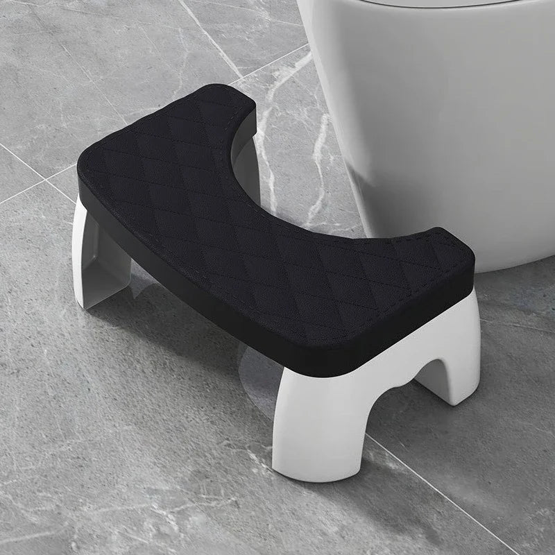 Toilet Potty Stool, Anti-slip Toilet Footstool Bathroom Assistance Step Stool for Adults Kids All Ages Home Bathroom Supplies