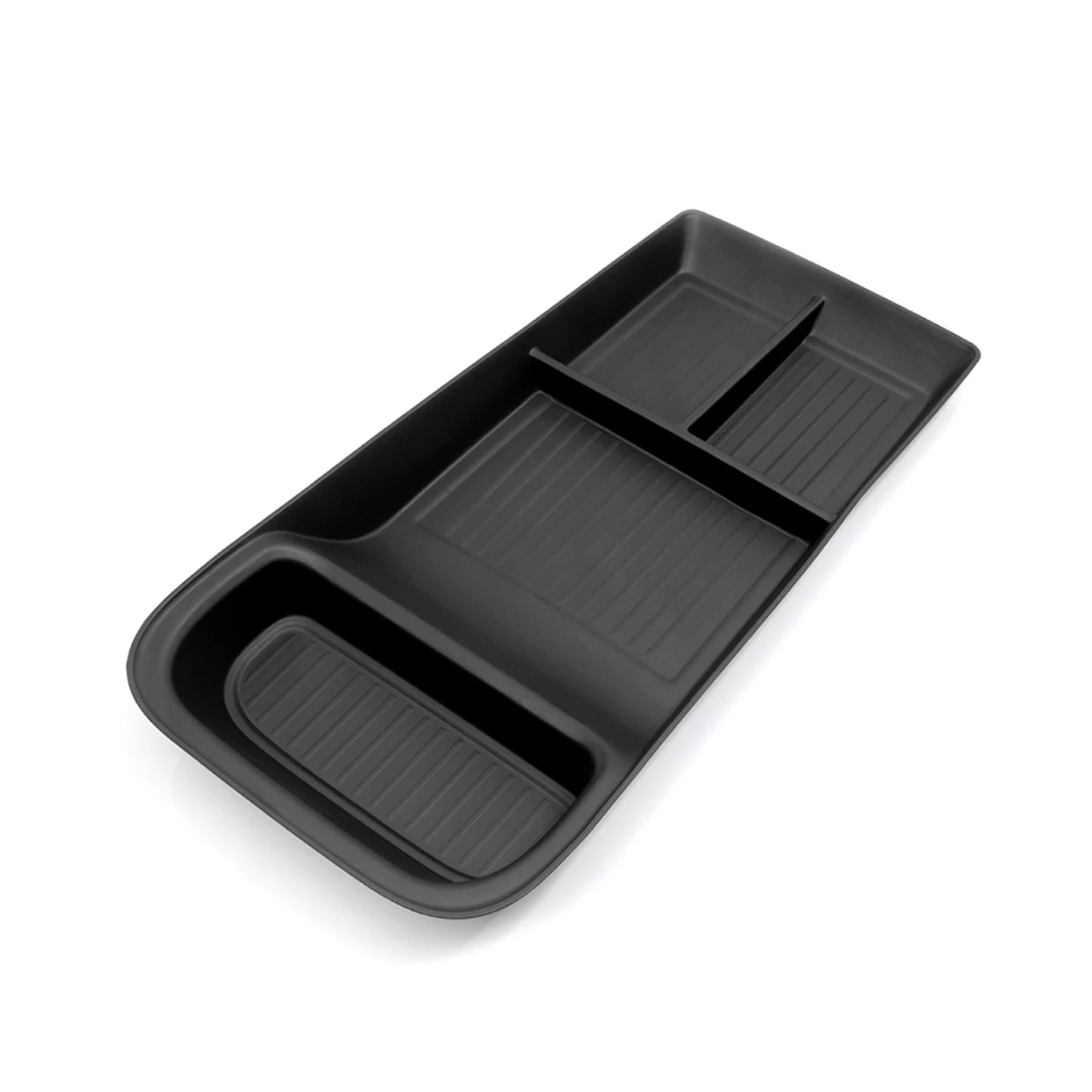 Smabee LHD for Polestar 4 2023 2024 Car Storage Box Center Console Lower Layer Storage Tray Organizer Interior Accessories Black