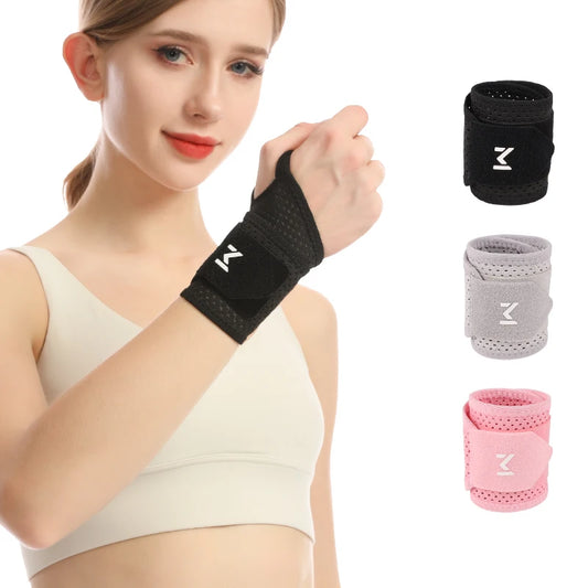 1 Breathable Mesh Wrist Support Joint Pain & Sprain Protection Chronic Overuse Wrist Support Wrap-Around Compression Sleeve