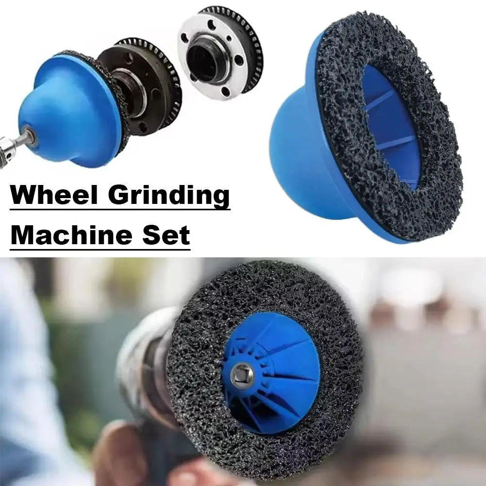 Tyre Rim Grinder Tool High Strength Impact Resistant Plastic 12 Inch Drive with 14 Inch Hex Adapter for Car Truck Motorcycle SUV