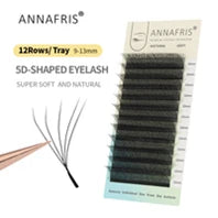 GLAMLASH 2tips 3D W Shape Lashes Extension Premade Volume Fan Eyelashes W Style Shaped Lash Makeup Supplies Natural EyeLash