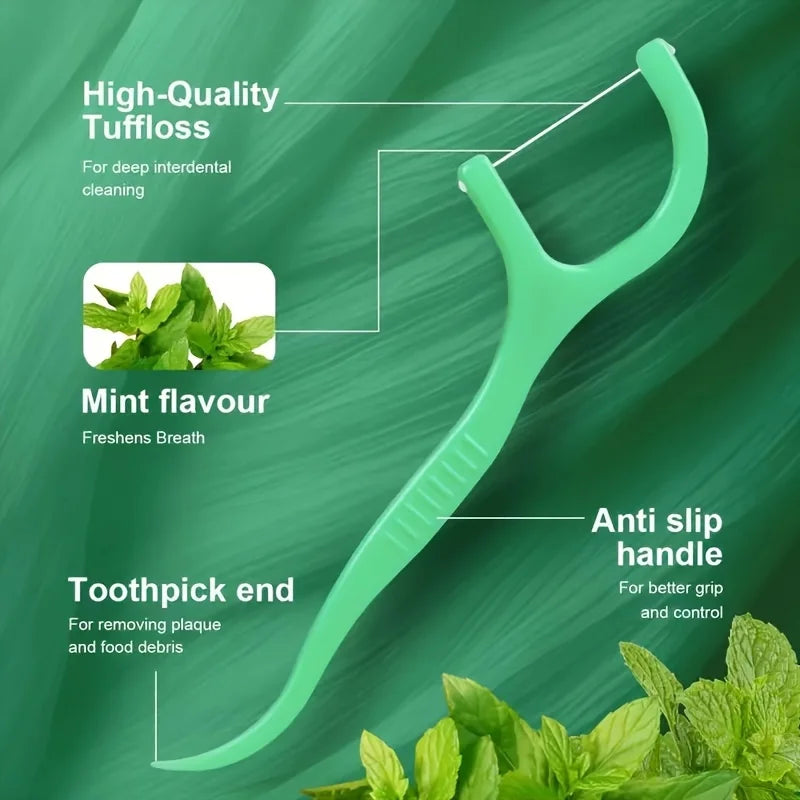 1000/500/300/150/50PCS Peppermint Dental Floss, Super Strong Tooth Cleaner, Portable Travel Teeth Care, Value for Money Set