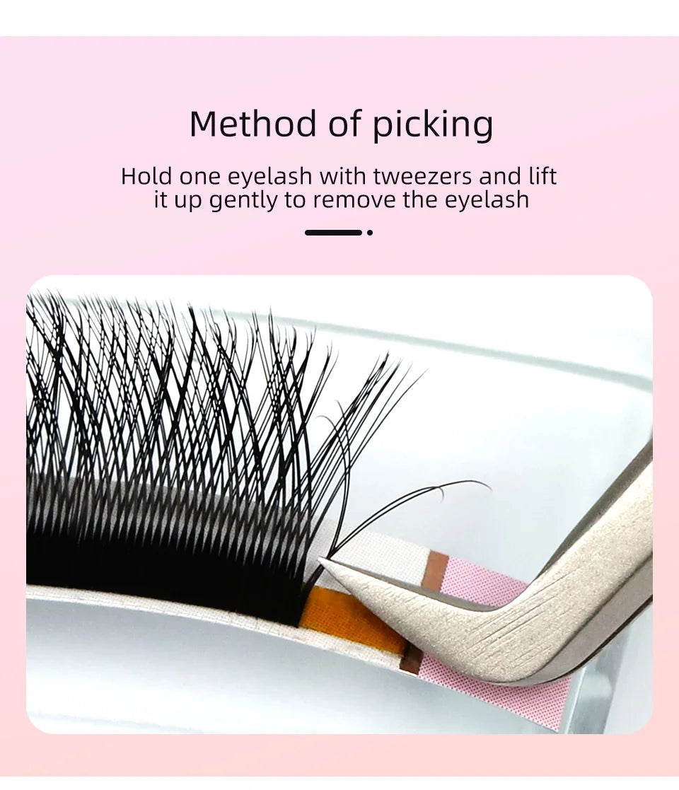 AGUUD Automatic Flowering 2D 3D 4D 5D W Shape Premade Fans Eyelash Extensions Natural Soft Individual Lashes Makeup Cilia