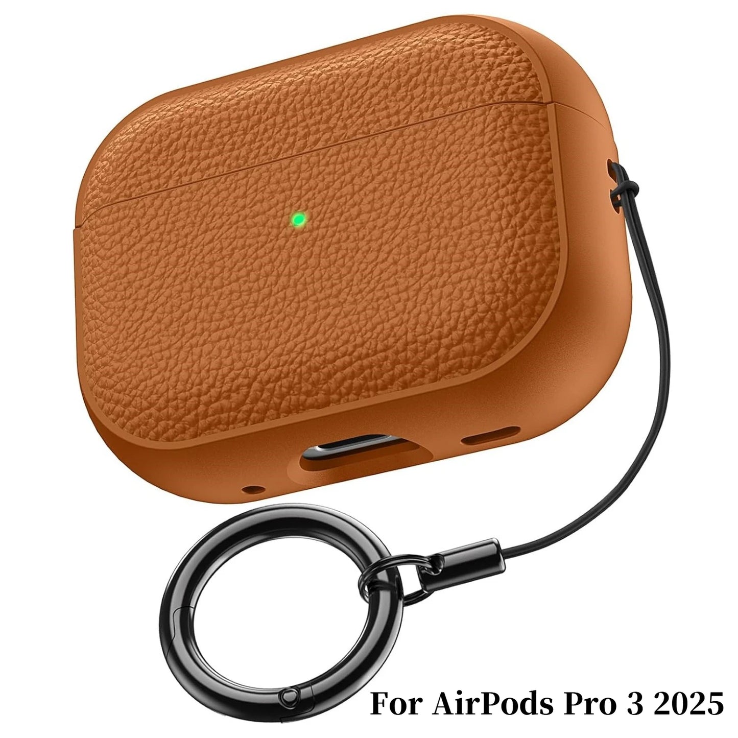 2025 Capa For AirPods Pro 3 Case Soft TPU Leather Design Protective Cover For AirPods 5 4 3 2 Pro 2 Pro2 Pro3 Cases With Lanyard