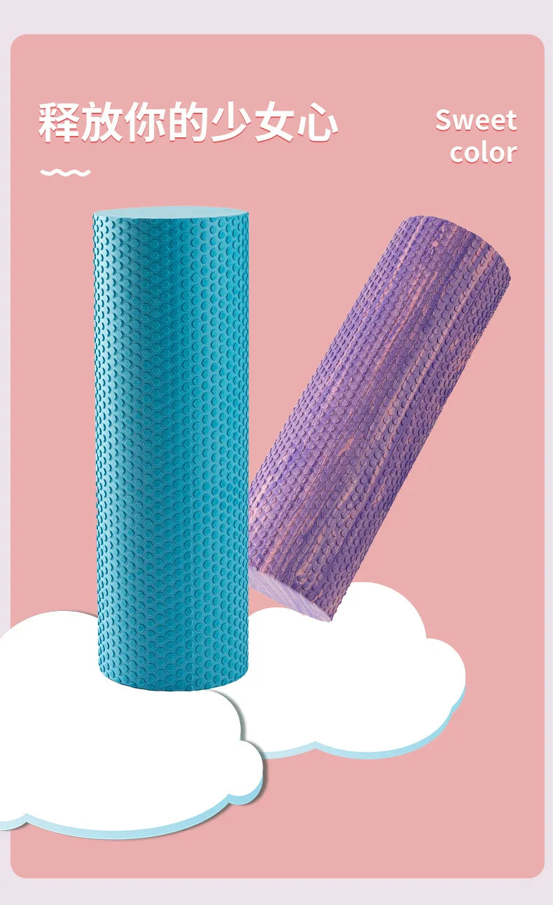 Eva Foam Roller 30/45/60cm Yoga Column Pilates Massage Roller Muscle Tissue Yoga Block Home Fitness Gym Sport Equipment