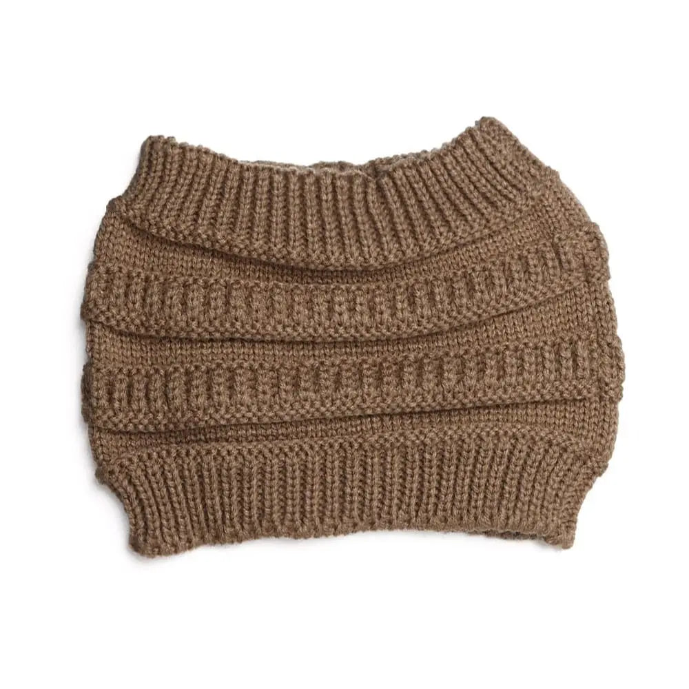 1Pcs Women Girl Autumn Winter Hair Accessories Headwraps Headwear Ponytail Beanie Hat Ear Warmer Hair Band Knitting Headband