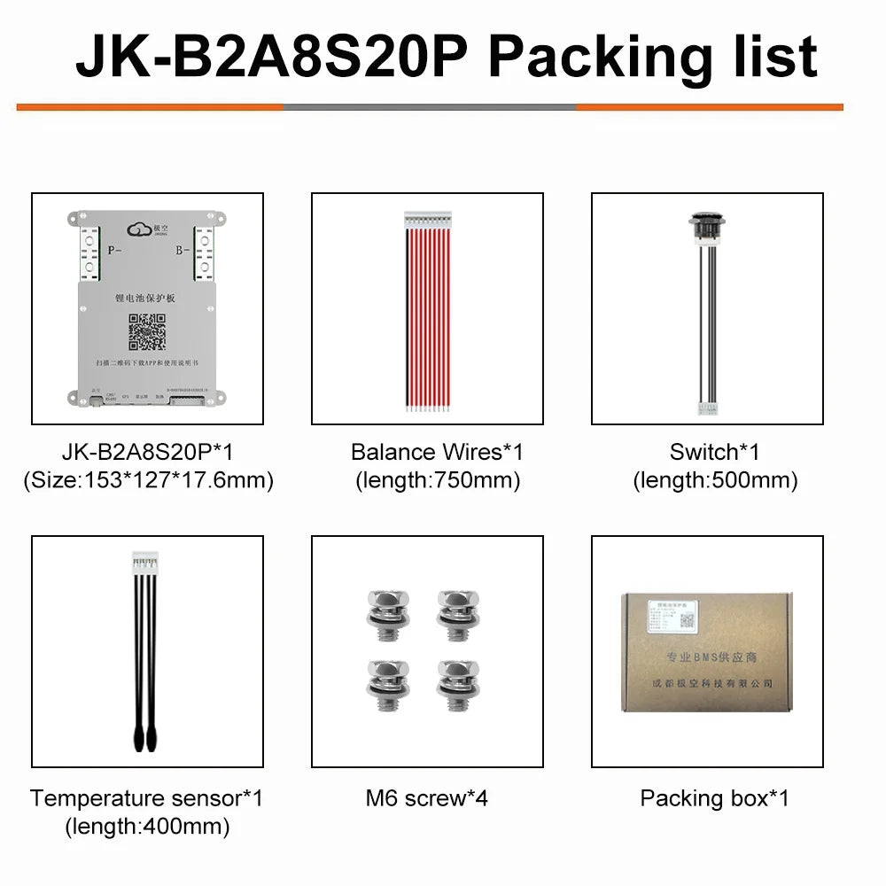 JKBMS JIKONG SMART BMS 4S 5S 6S 7S 8S 12V 24V BATTERY WITH 2A ACTIVE BALANCE HEAT FUNCTION ON SALE