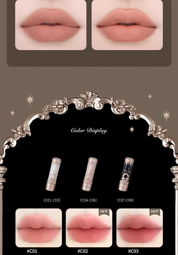 Flower Knows Little Angel Collection Lipstick Velvet Matte Waterproof Long Lasting Lip Gloss Makeup Moisturizing Soft Texture