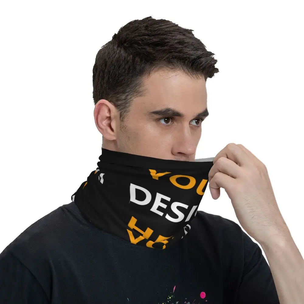 Custom Your Design Here Winter Headband Neck Warmer Ski Hunting Tube Scarf Personalized Customized Logo Face Bandana Gaiter