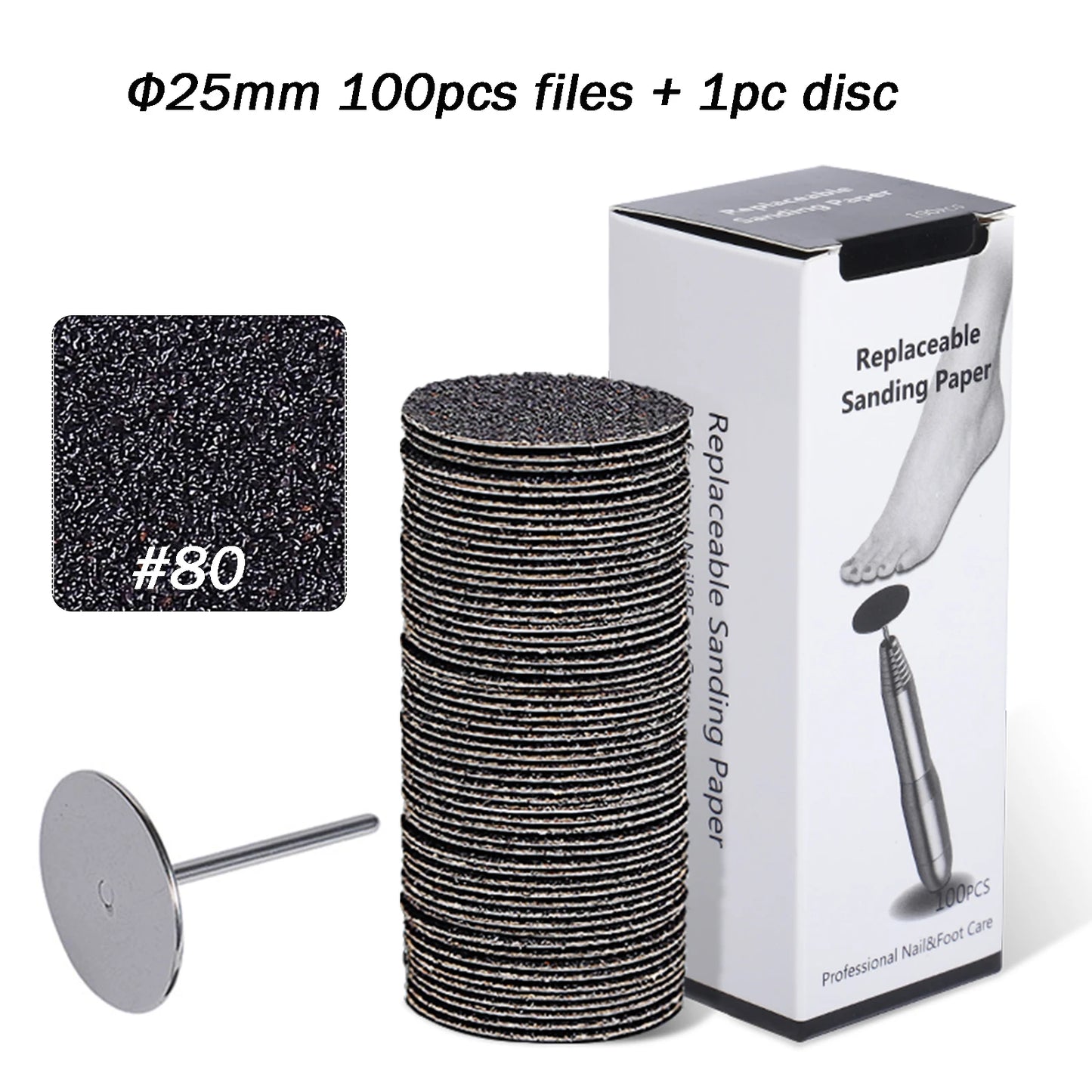 Diamond Nail Drill Bit Sanding Band Rotary Burr Foot Rasp Cuticle Cutters for Manicure Pedicure Disc Nozzles Tool Accessories