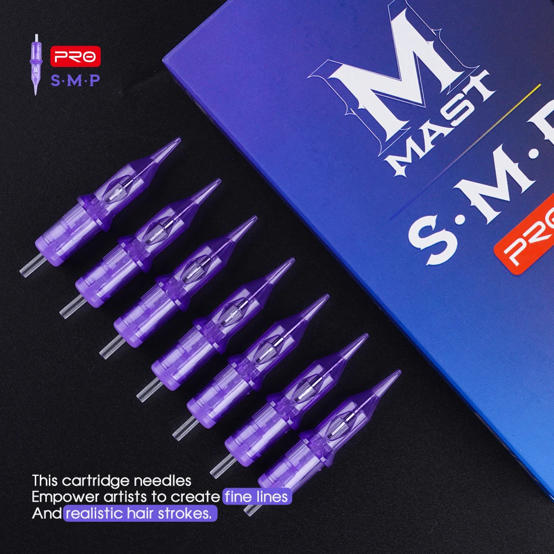 Mast PRO SMP Tattoo Cartridge Needles PMU Art Makeup Needle 1RL 3RL Round Liner Permanent Makeup for Eyeliner Lip Tattoo Supply