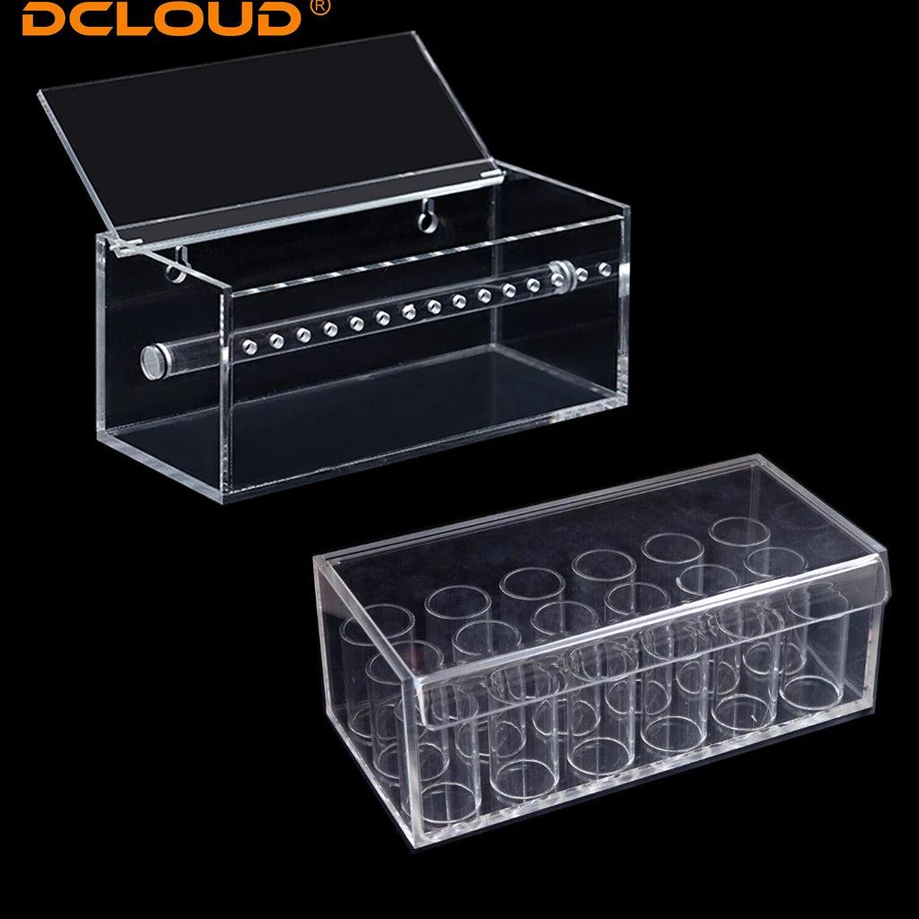 1Box Dental Arcylic Dispenser Power Chain Placer Box Orthodontic Ligature Tie Organizer Ortho Elastic Chain Storage Holder