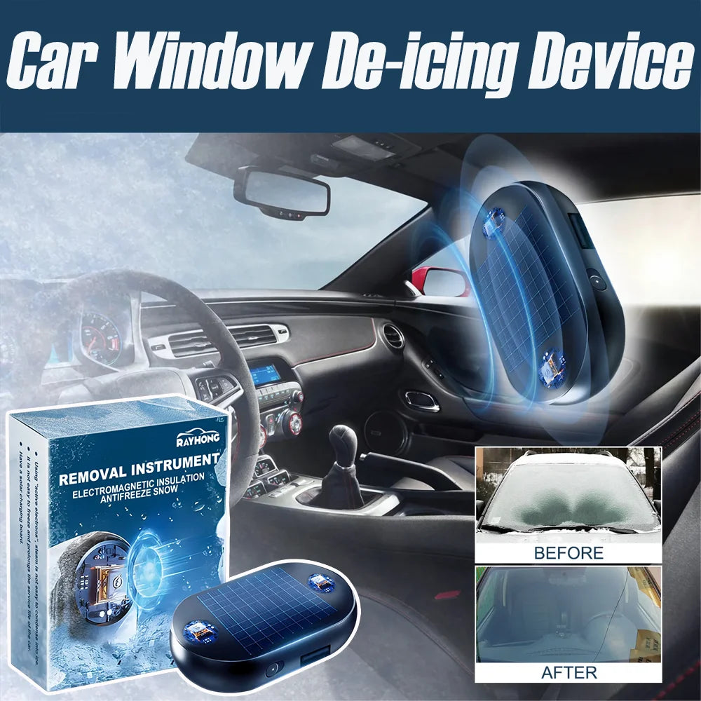 Car Window Glass Anti Freeze Device Winter Essentials Cars Windshield Electromagnetic Interference Snow Removal Auto Accessories