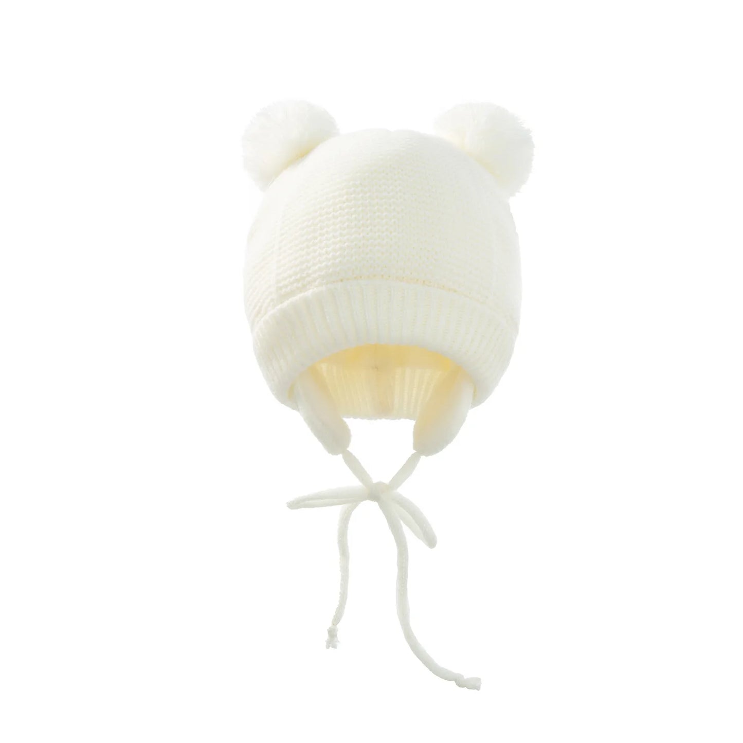 Winter Baby Hat for 0-12month Boy Girls Accessories Knited Cap Kids Hat Fleece Warm Gloves Thick Winter Ear Kids Hat Baby Bonnet