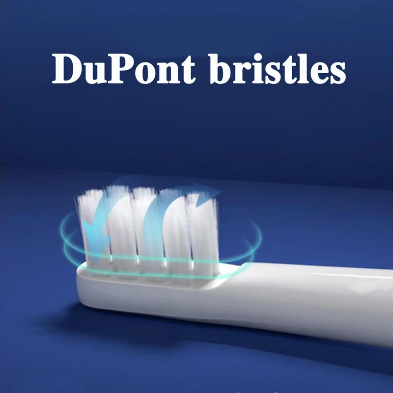 10PCS Replaceable Brush Heads for XIAOMI T100 Sonic Electric Toothbrush Soft DuPont Caps Bristle Brush Vacuum Package Nozzles
