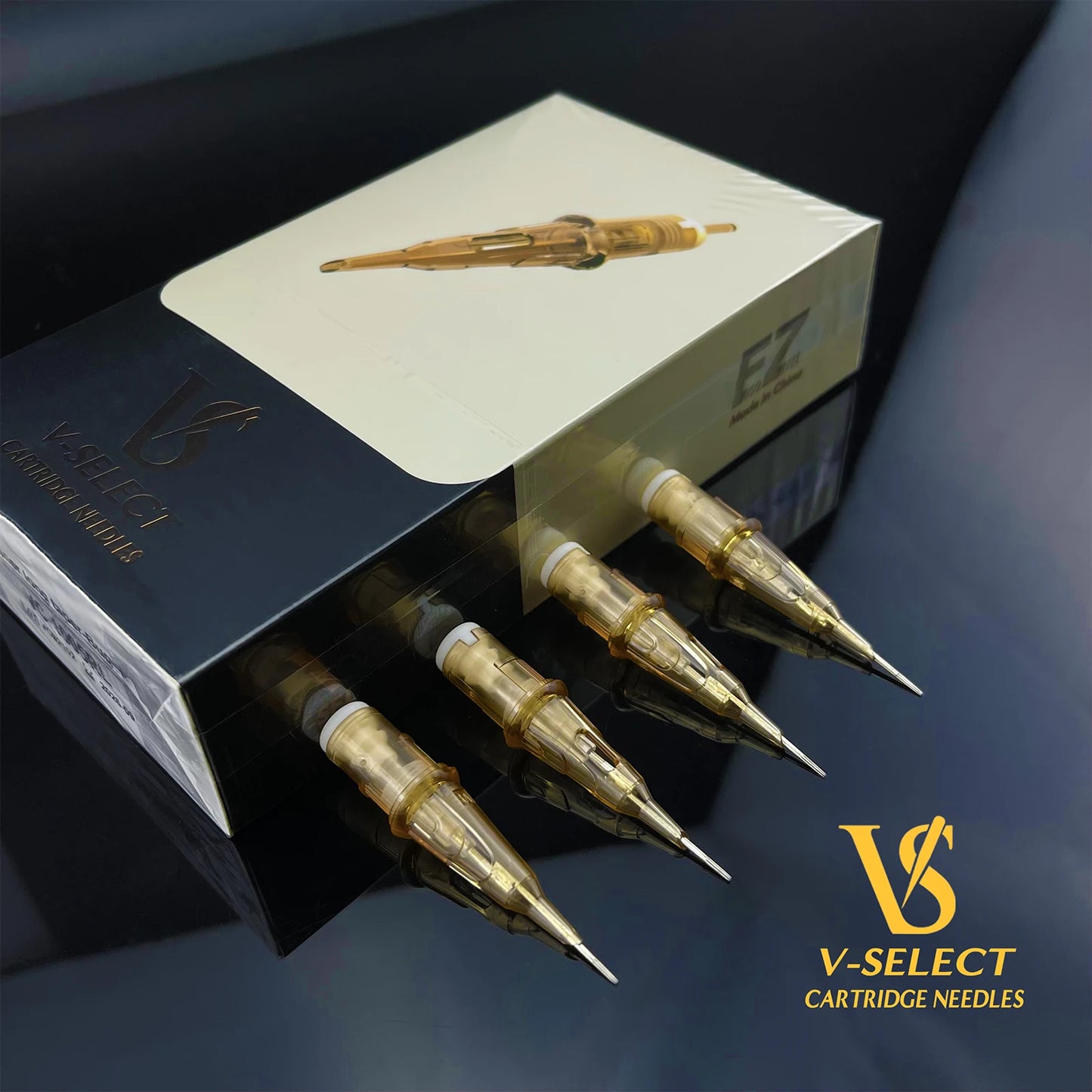 EZ V-Select Tattoo Cartridge Tattoo Needles #08 0.25mm #06 0.18mm Round Liner Micro Permanent Makup Tattoo Accessories20 Pcs/Box