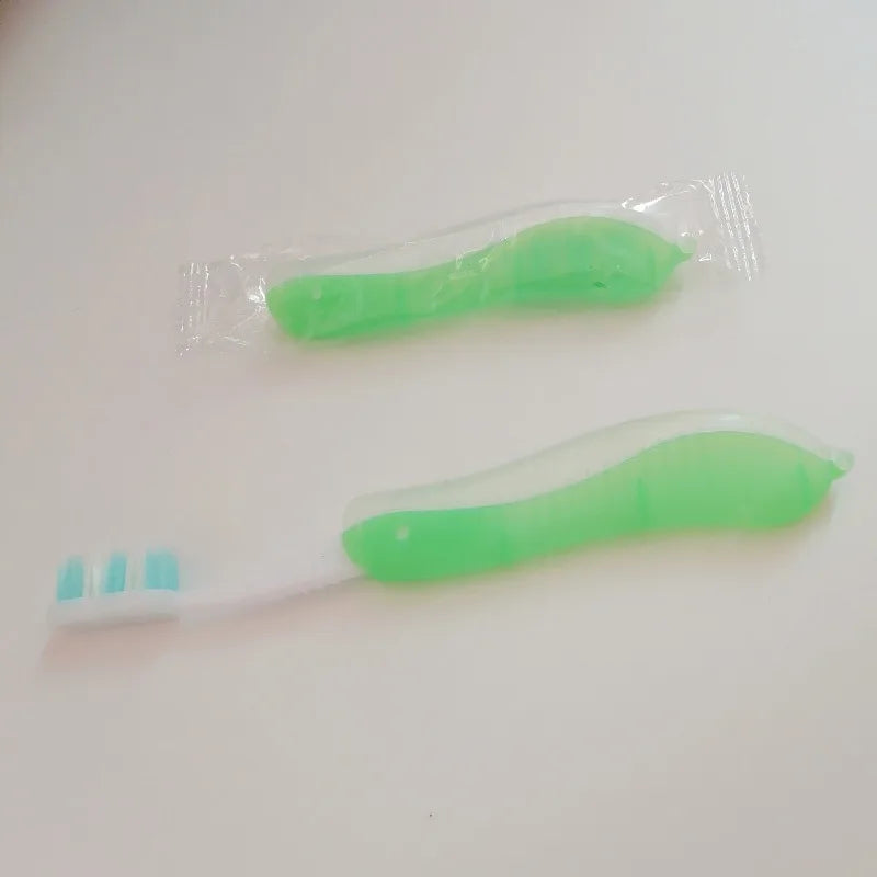 Hygiene Oral Portable Disposable Foldable Travel Camping Toothbrush Hiking Tooth Brush Tooth Cleaning Tools