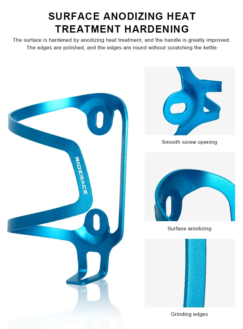 RIDERACE Lightweight Bike Bottle Holder Aluminium Alloy MTB Bicycle Water Bottle Cage Cup Bracket For Road Cycling Kettle Mount