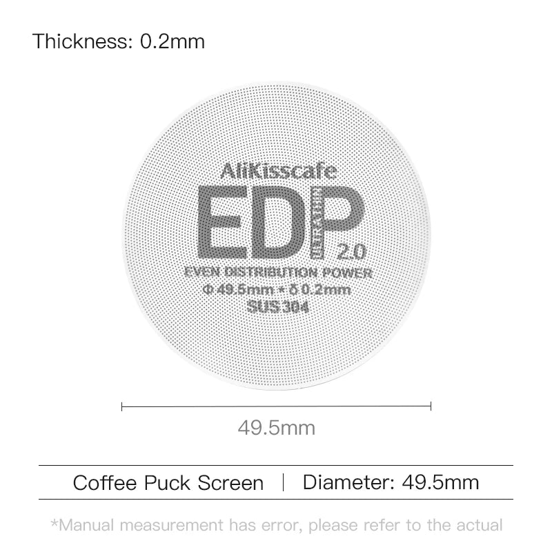 Alikisscafe Coffee Puck Screen Magnetic Espresso Filter 49.5mm 51mm 53.5mm 57.3mm 58.5mm Barista Portafilter Accessories Tools