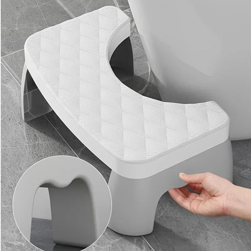 Toilet Potty Stool, Anti-slip Toilet Footstool Bathroom Assistance Step Stool for Adults Kids All Ages Home Bathroom Supplies