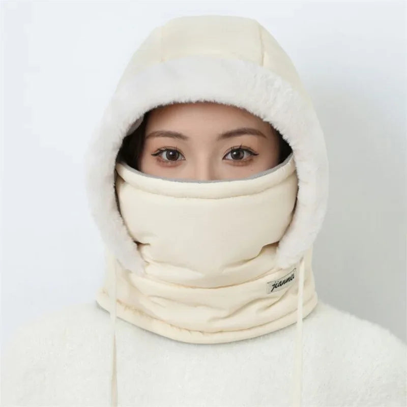 Winter Warm Hat for Men and Women, Autumn and Winter Cycling Ear Protection with Thick Velvet for Cold Protection