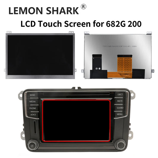 TDO-WVGA0633F00045 OEM 6.5 inch LCD Touch Screen Replace Part For VW MIB2 200 682 684 680 STD2 ZR Car CD Player Navigation Radio