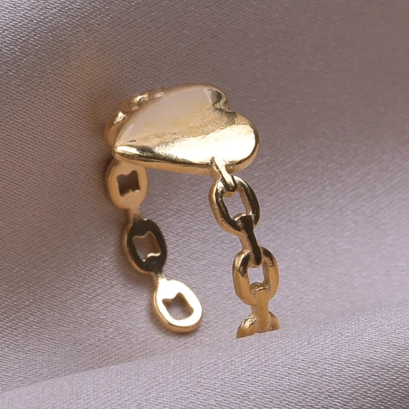 6pcs/lot Wholesale Various Chunky Rings Real Gold Plated Love Abstract DIY Shell Star Sun Bat Shaped Rings Women Jewelry Gifts