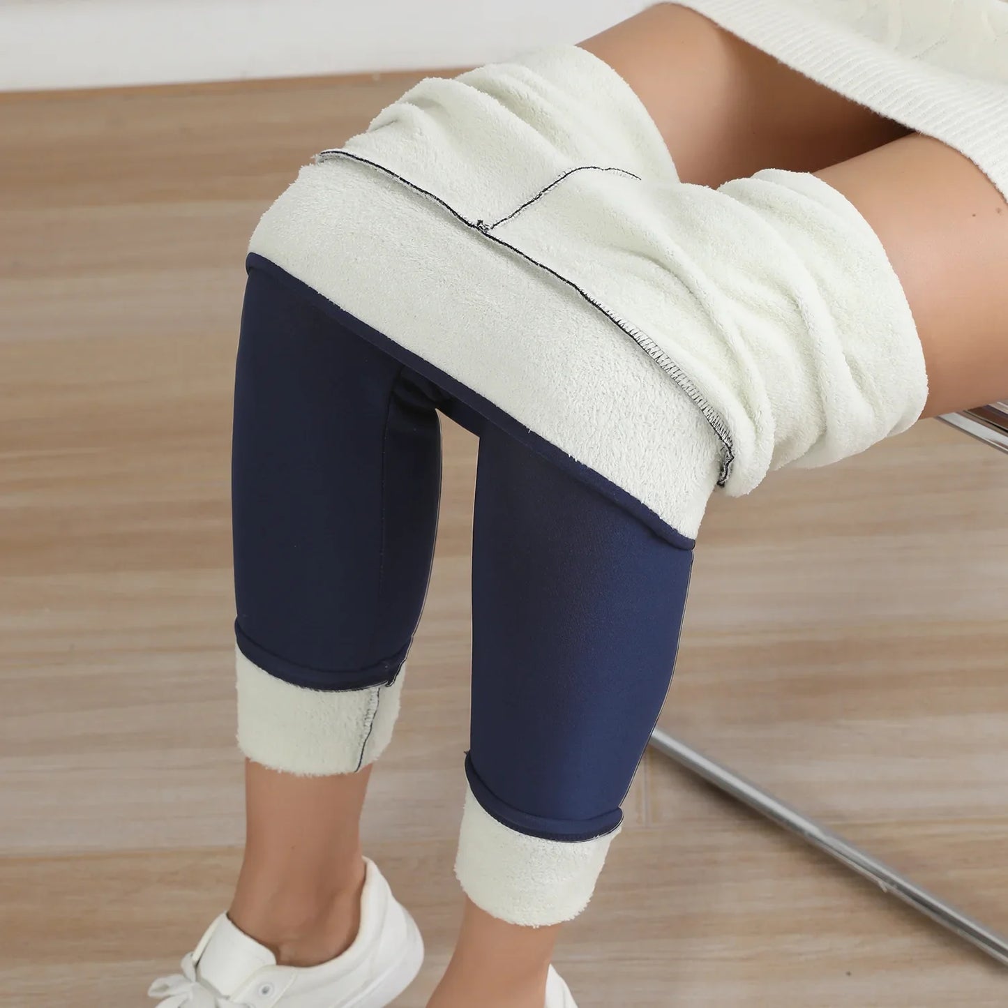 Fleece Lined Thermal Leggings for Women  High Waist Stretch Thick Winter Warm Pants for Casual & Daily Wear