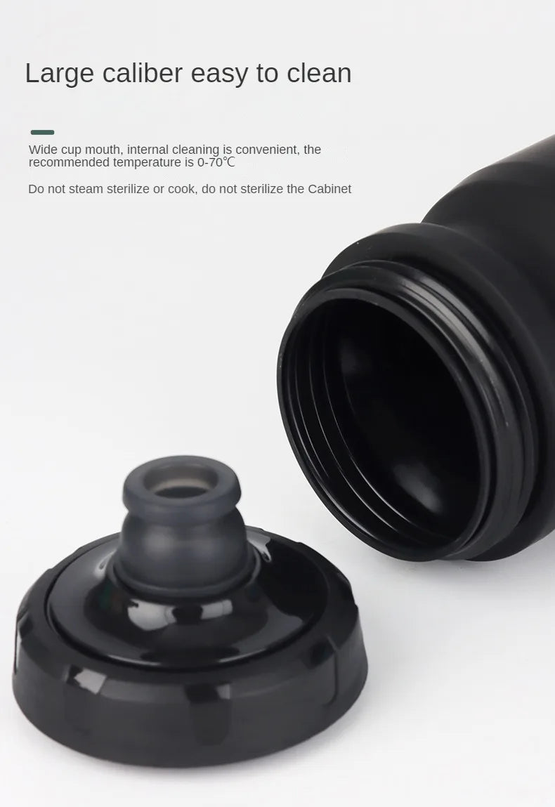 610ML Sports Water Bottle Rubber Paint Plastic Squeeze Bottle for Bicycles Portable Outdoor Cycling Kettle