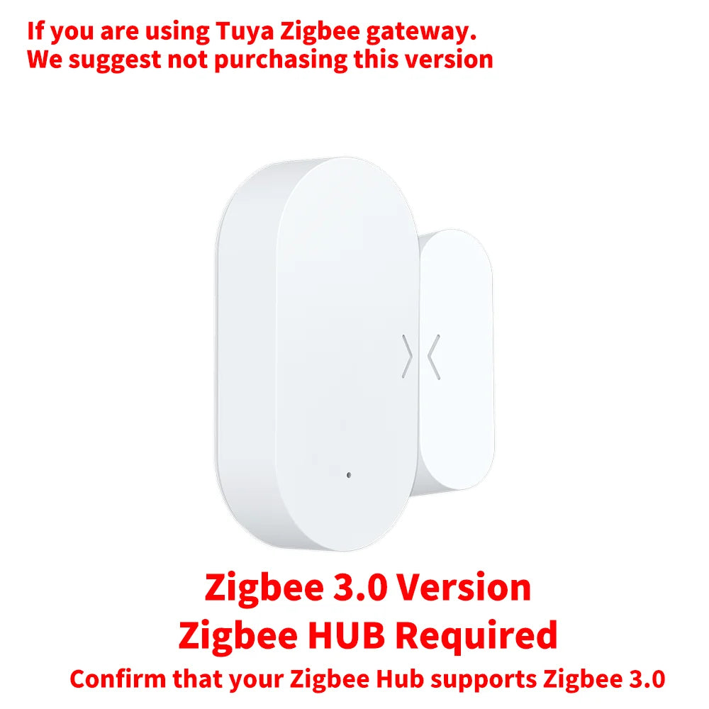 Zigbee 3.0 Door Window Sensor Contact Sensor For Smart Home Requires Zigbee Hub Support Alexa Zigbee2MQTT ZHA Home Assistant