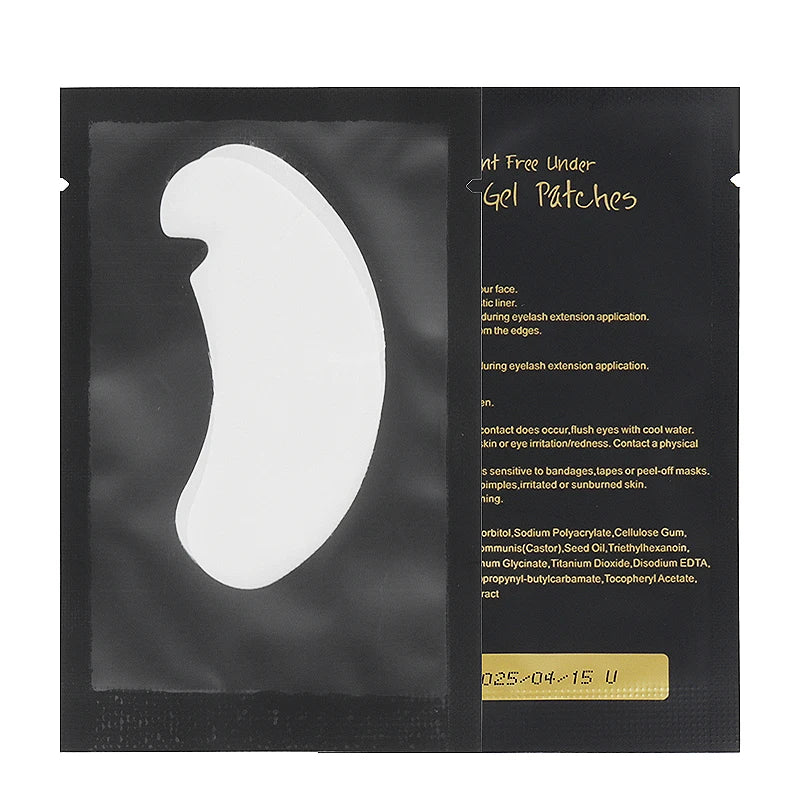 50/100 Pairs Gel Eye Patches for Eyelash Extensions under Makeup Eyelash Pads Extension Lashes Patch Pads Beauty Supplies