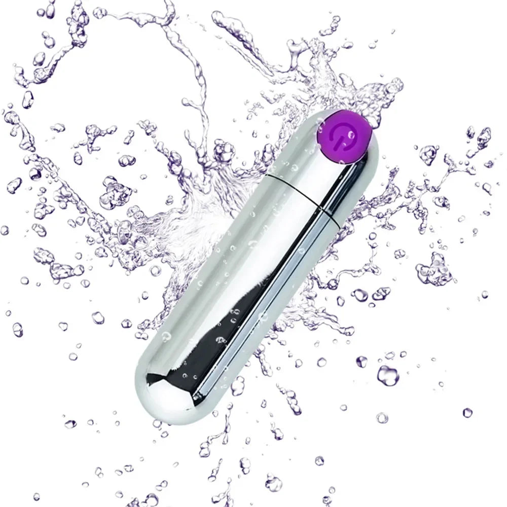 Bullet Head Masturbator Female 10 Speed Control Mini Vibrator Powerful Rechargeable Clitoris G-Spot Massage Toy Adult Toys