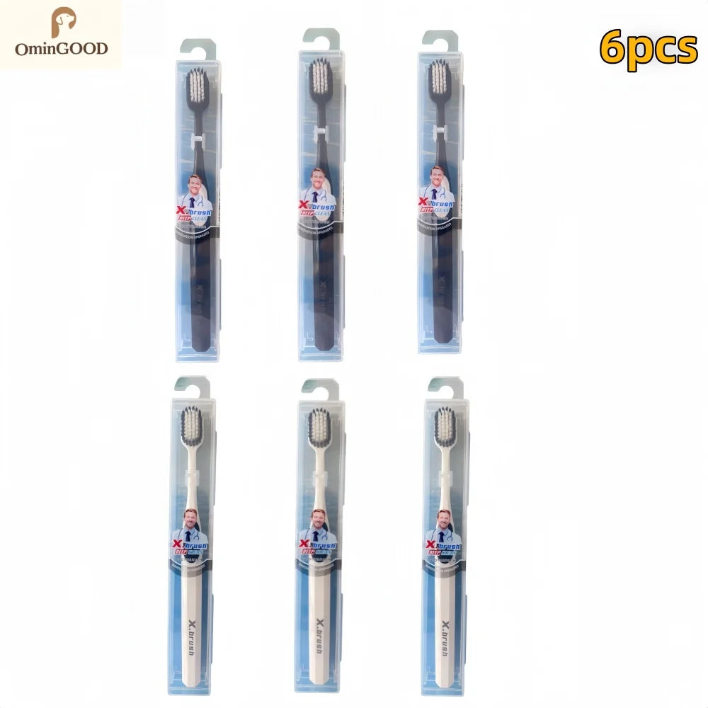 2-12PCS Soft Toothbrush Deep Cleaning Oral Hygiene Silicone Bristles Toothbrush Gentle For Gums Ultra Fine Adult Dental Brush