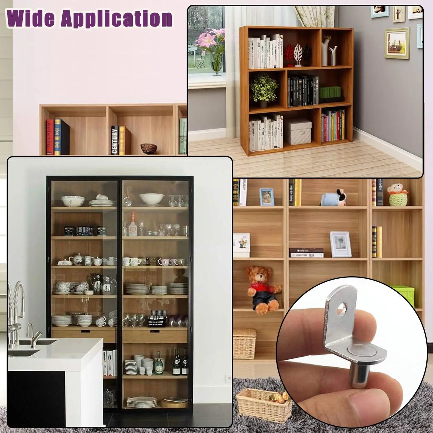 10/20Pcs Shelf Brackets Support Studs Pegs 5mm Metal Pin Shelves Seperator Furniture Shelf Wall Mount Bracket Holder For Cabinet