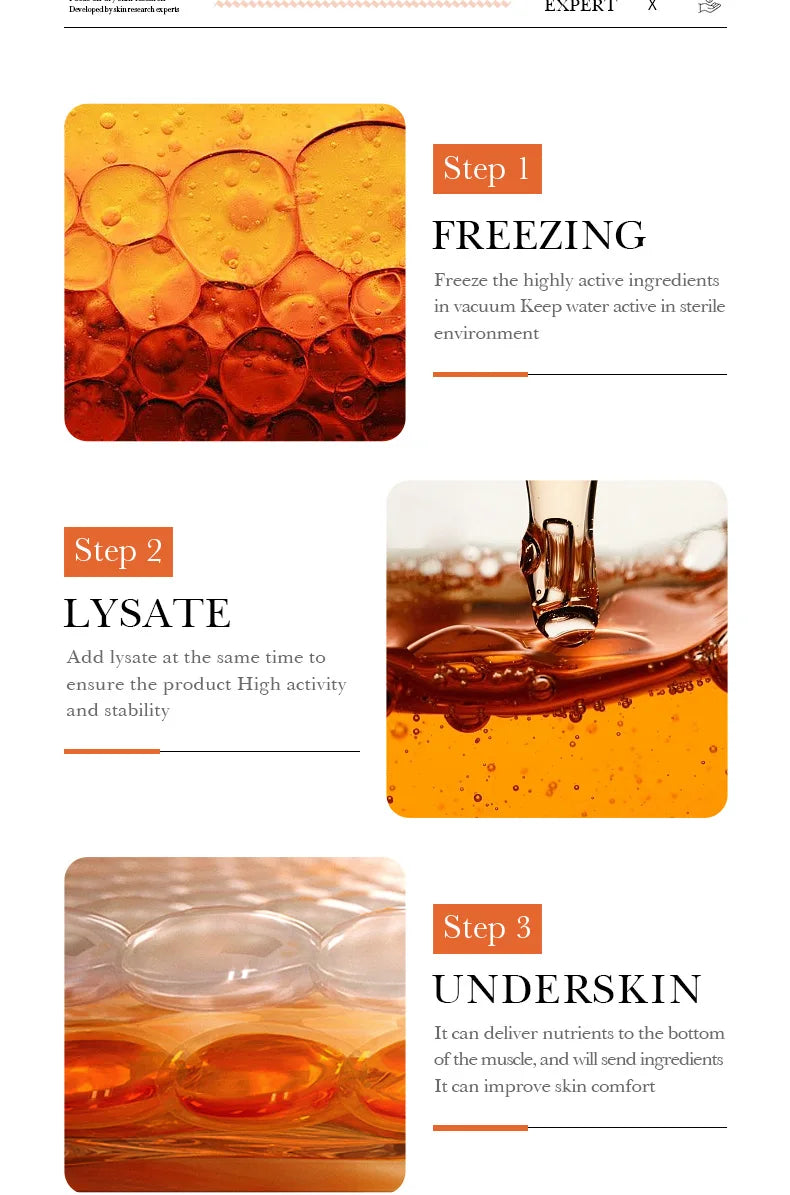 BIOAOUA Oligopeptide Face Freeze-dried Powder Set Sensitive Skin Moisturizing and Smoothing Hyaluronic Acid Essence