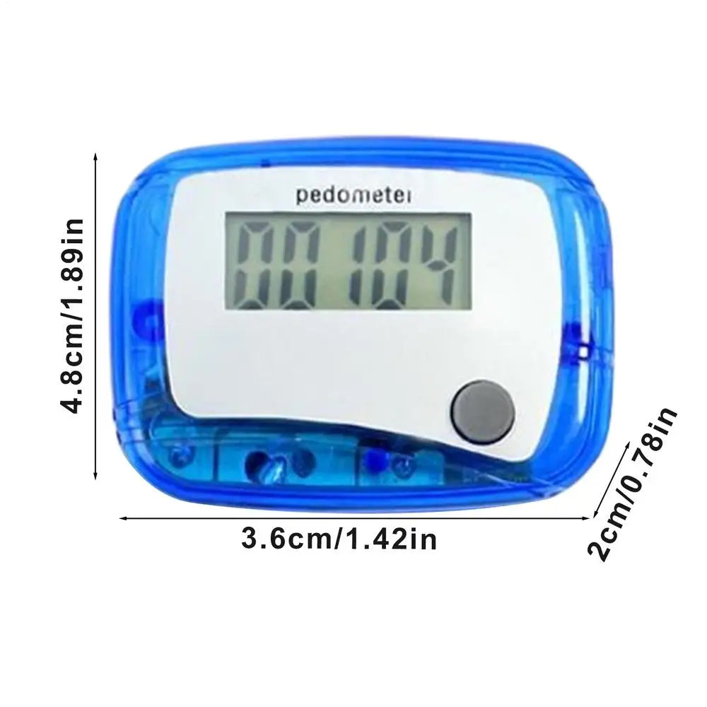 Digital LCD Pedometer with Clip Walking Running Step Counter Step Mini Step Meter for Outdoor Jogging Training Walking