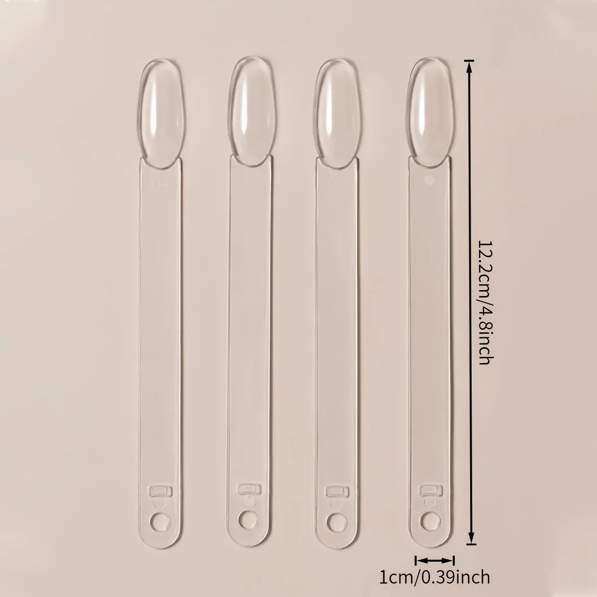 50pcs/100pcs Transparent Nail Swatch Sticks Kit - Reusable False Nail Sample Display Palette, Gel Polish Color Practice Tools