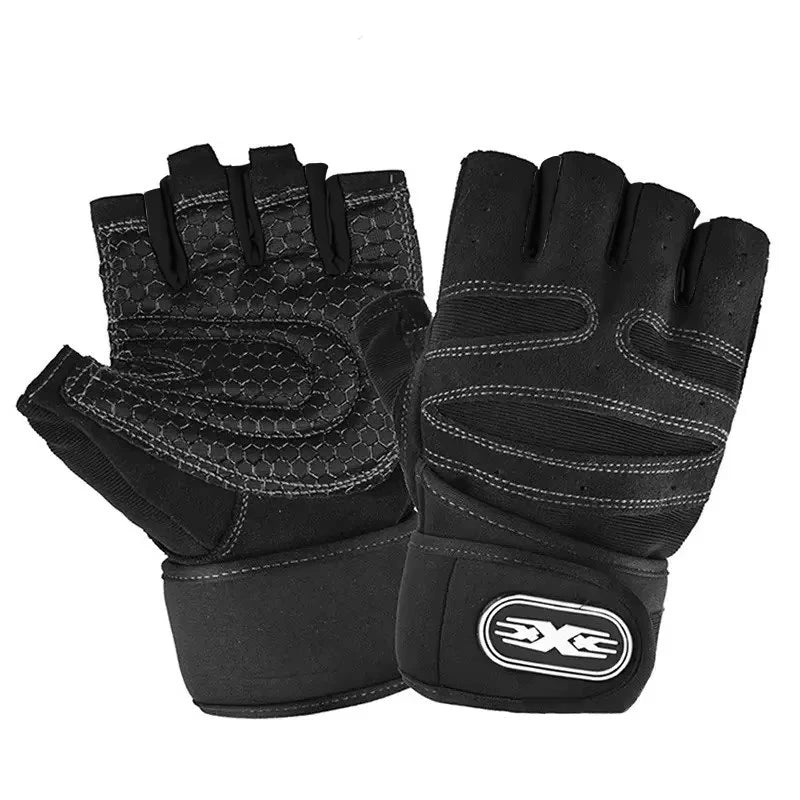 Gym Gloves for Men Women Fitness Weight Lifting Wristband Gloves Body Building Training Sports Exercise Cycling Glove Shockproof