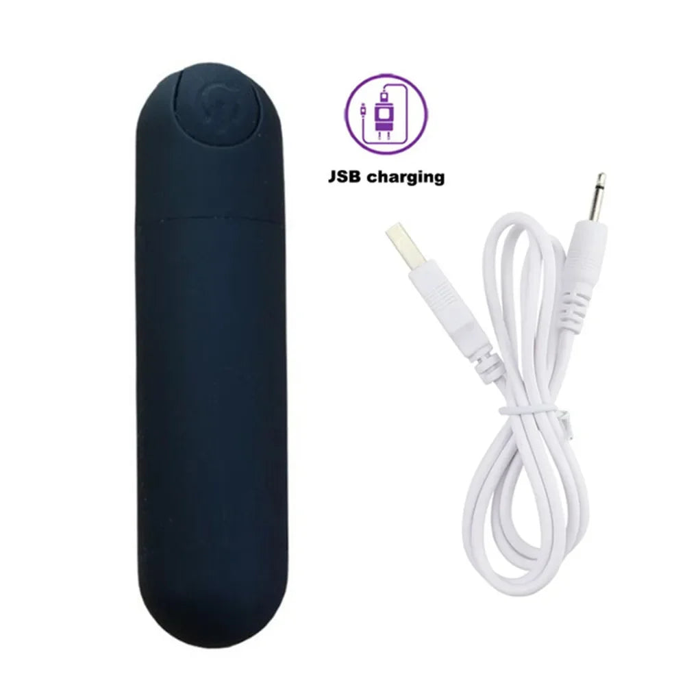 Bullet Head Masturbator Female 10 Speed Control Mini Vibrator Powerful Rechargeable Clitoris G-Spot Massage Toy Adult Toys