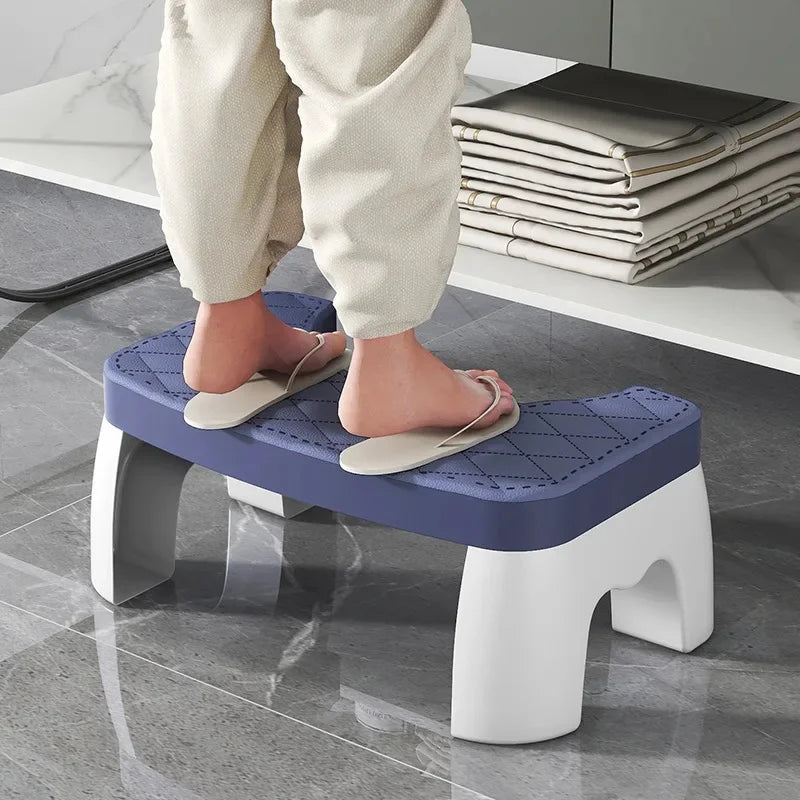 Toilet Potty Stool, Anti-slip Toilet Footstool Bathroom Assistance Step Stool for Adults Kids All Ages Home Bathroom Supplies
