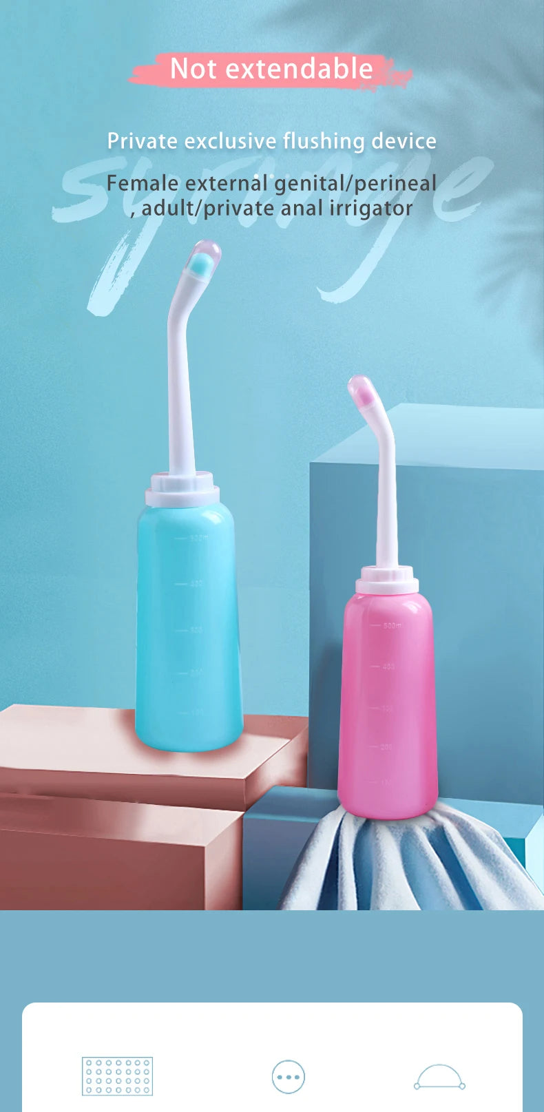500ml Portable Bidet Spray Handheld Travel Bidet for Pregnant Women Baby Cleansing Water Washer Bottle Baby Showers Mom Bottle