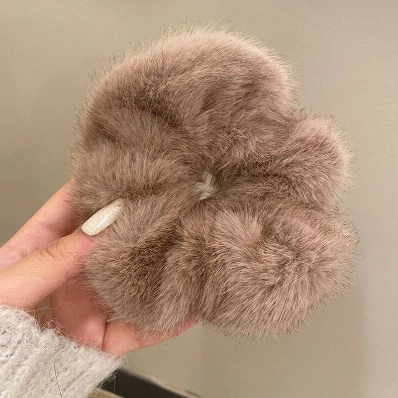 Autumn Winter Versatile Plush Hair Rope For Women Exquisite Simulation Mink Headband Scrunchies Fashion Hair Accessories Gifts