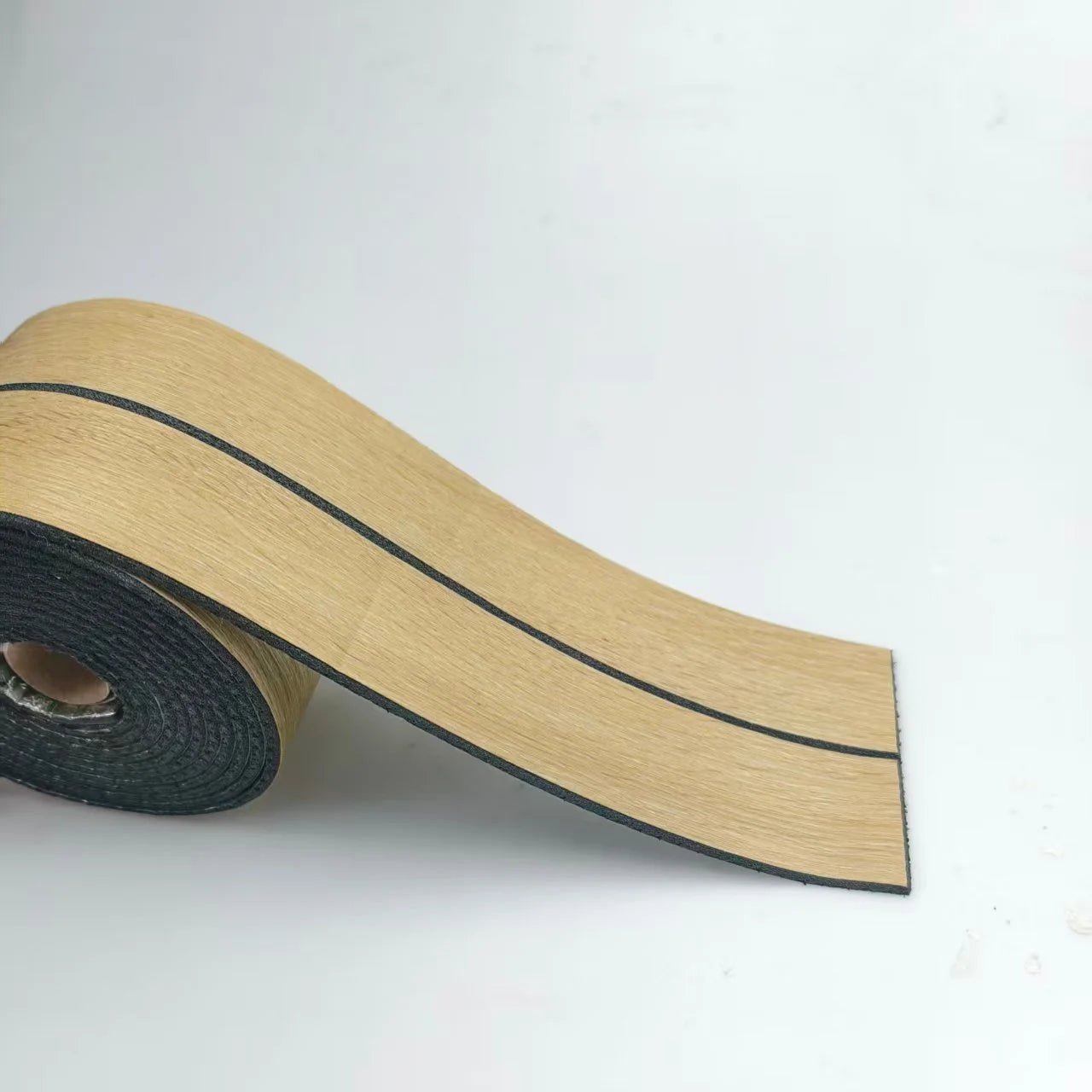 1 Roll 8cm High,Thickened Wood Grain Skirting Board,PVC Door and Window Frame Edge Decoration,Self-adhesive Thickened Threshold
