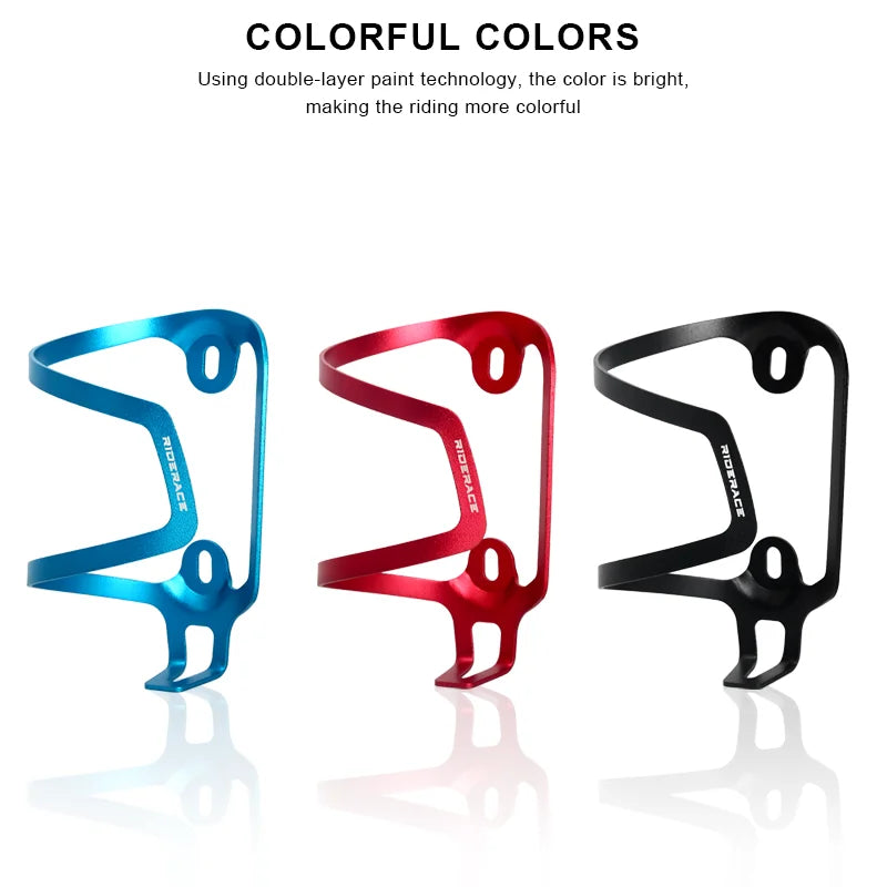 RIDERACE Lightweight Bike Bottle Holder Aluminium Alloy MTB Bicycle Water Bottle Cage Cup Bracket For Road Cycling Kettle Mount