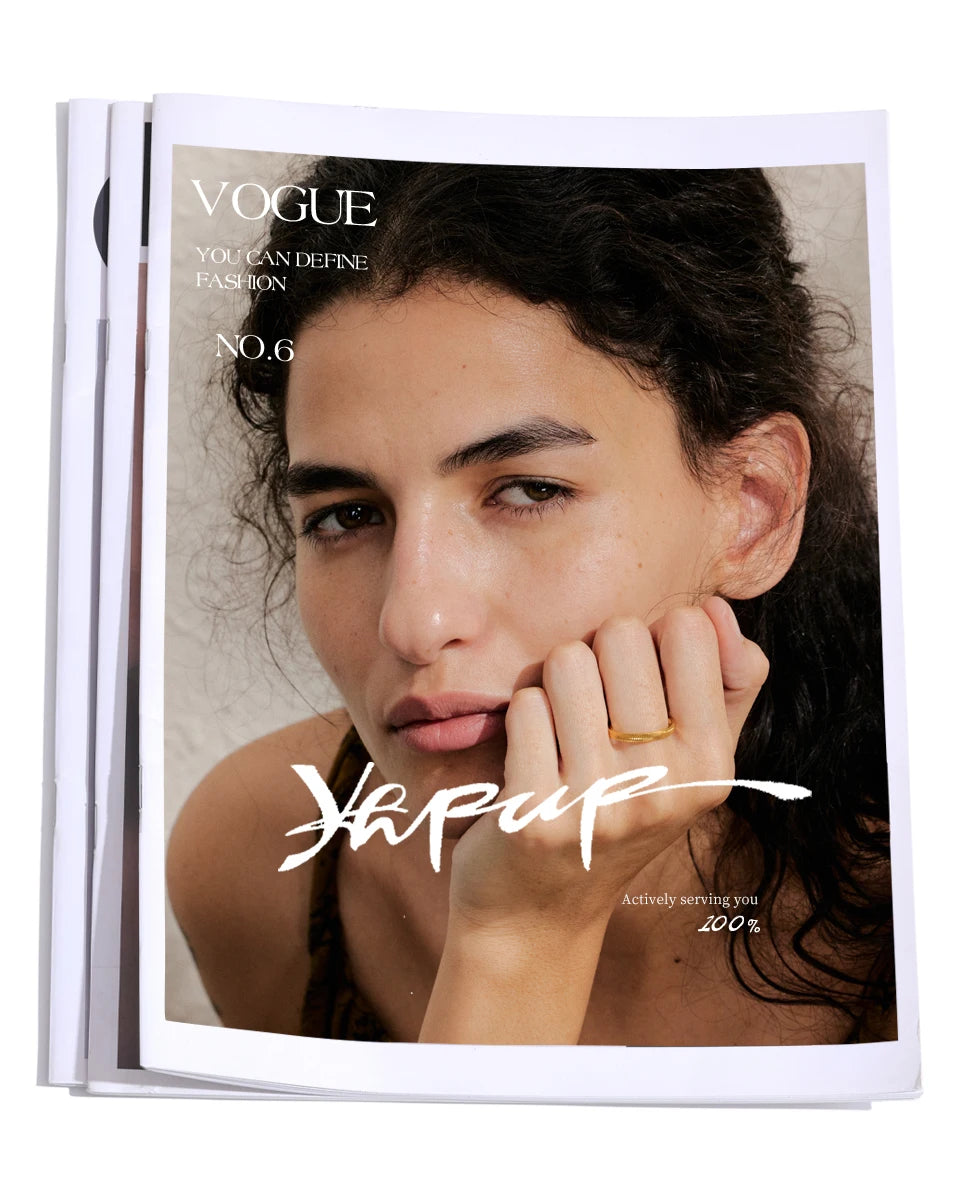 Yhpup Size 6789 PVD Minimalist Polished Metal Round Ring Rust Proof Stainless Steel Exquisite Daily Finger Jewelry for Women