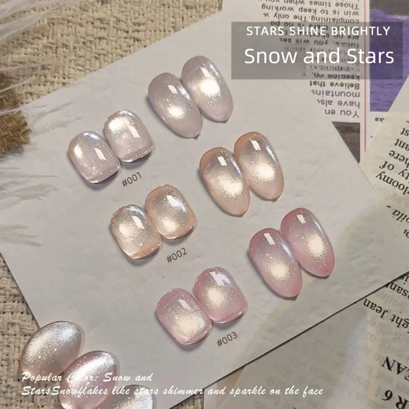 MIANEL 2026 10ML Lover Cat Eye Nail Gel Nude Pink with Sparkling Golden Light Glass Bead for Flattering Cat Eye Manicure