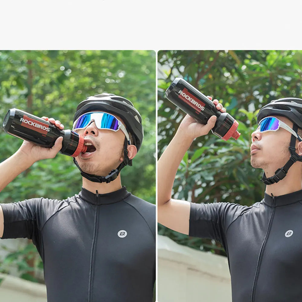 ROCKBROS Bicycle Water Bottle 750ML PP5 Plastic For Outdoor Running Climbing Sports Squeeze Mug Cycling Kettle Portable Bike Cup