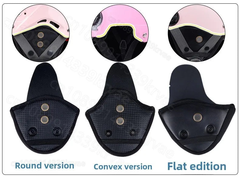 Motorcycle helmet accessories Children's helmets Ear protection accessories Ears earmuffs Scarf lining Removable Warm in winter