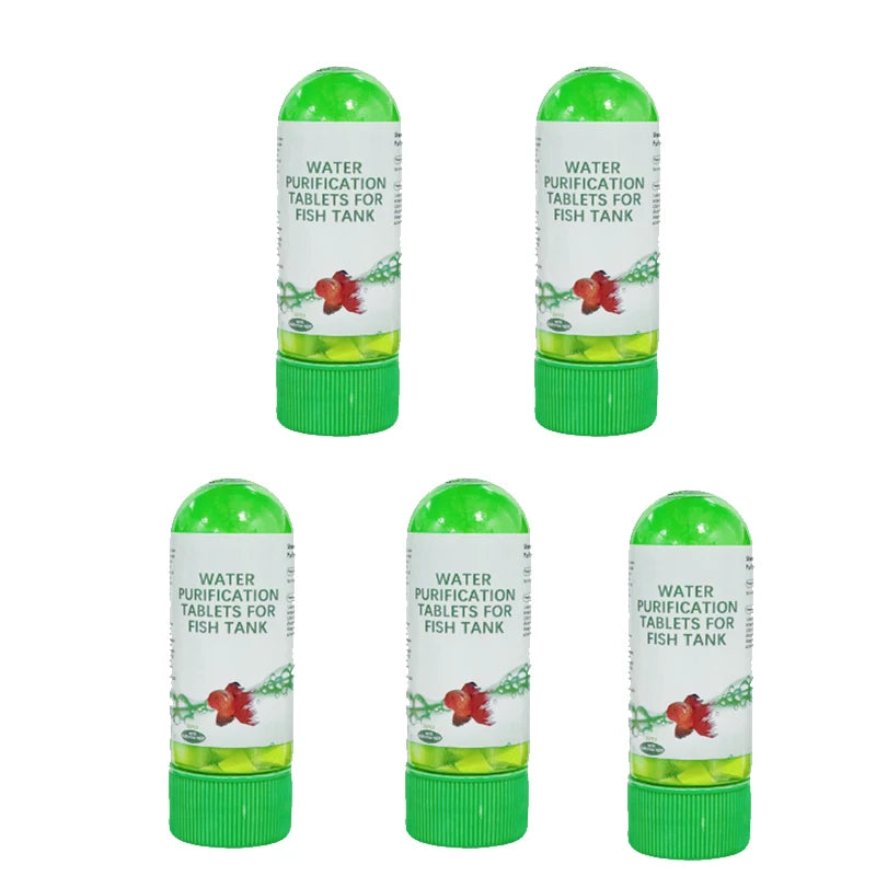 Eco-Friendly Aquarium Water Purification Tablets Water Purifier Fast-Acting Fish Tank Cleaning Solution Aquarium Water Clarifier